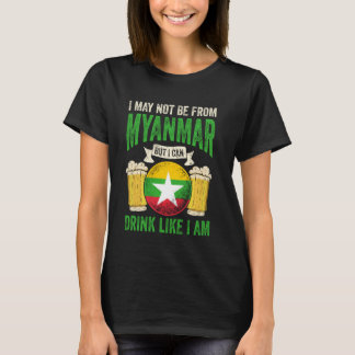 T-shirt Birmanie racines birmanes Patrimoine birman Fière 