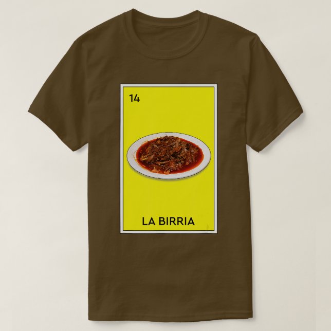 T-shirt Birria Mexicaine Tacos Beef Stew Mexicaine Chivo T (Design devant)