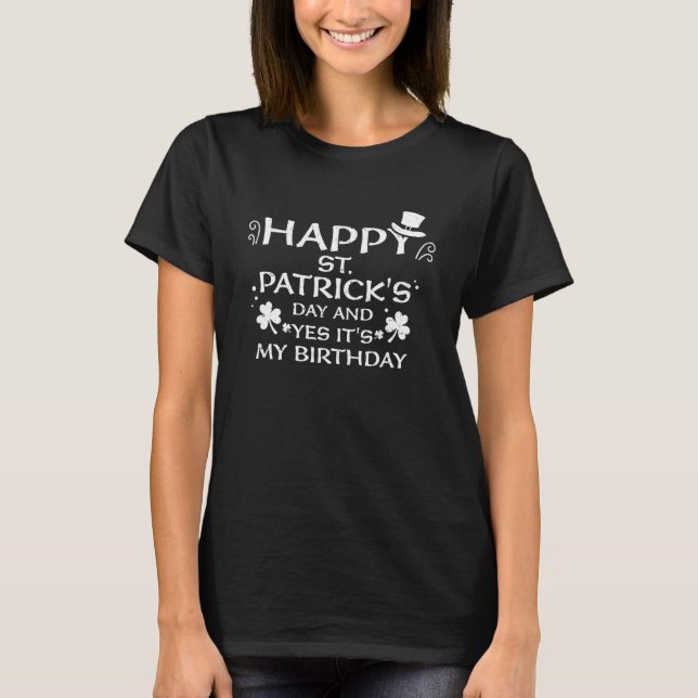 T-shirt Birth Irish Happy St Patrick's Day An St Patrick (Devant)