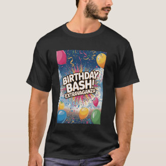 T-shirt Birthday Bash Extravaganza Celebration Party