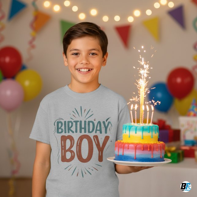 T-shirt Birthday Boy (Créateur téléchargé)