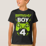 T-shirt Birthday Boy 4 contrôleur de jeu vidéo Gamer 4th B<br><div class="desc">Jeu d'anniversaire,  Jeu d'anniversaire,  Jeu vidéo d'anniversaire,  Jeu de contrôleur d'anniversaire,  Jeu de garçon d'anniversaire,  Jeu vidéo de garçon d'anniversaire,  Jeu de correspondance de famille,  Jeu d'match d'anniversaire,  Jeu d'anniversaire 4 Contrôleur de jeu vidéo Jeu d'anniversaire 4e T-shirt cadeau d'anniversaire</div>