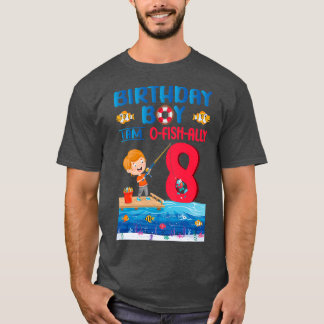T-shirt Birthday Boy I Am OfAlly 8 Ans 8th Birthd