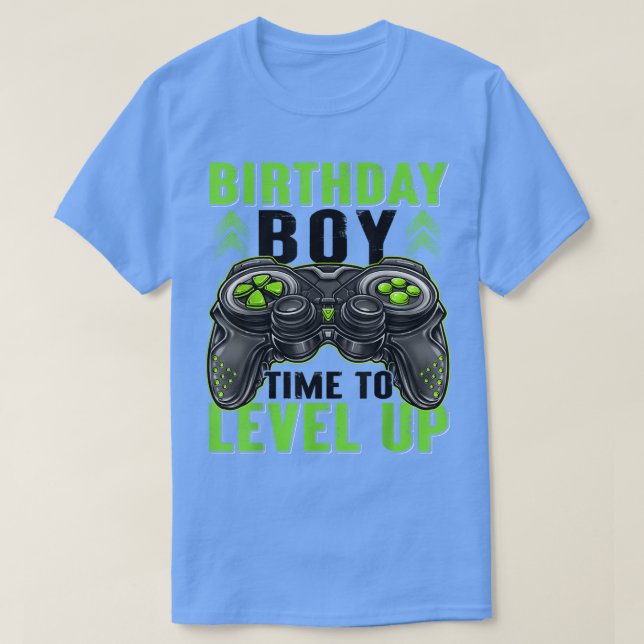 T-shirt Birthday Boy Time to Level Up Jeu Birthday Boys (Design devant)