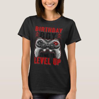 T-shirt Birthday Boy Time to Level Up Jeu Birthday Boys