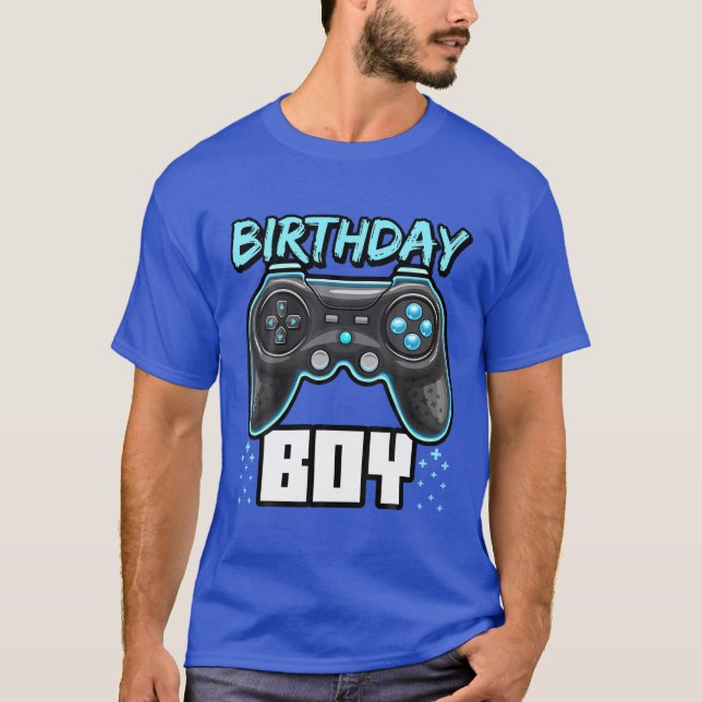 T-shirt Birthday Boy Video Game Controller Birthday Gamer  (Devant)