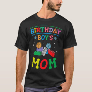 T-shirt Birthday Boy's Mom Building Blocks 2