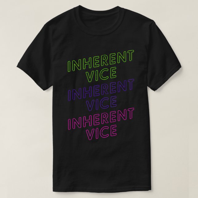 T-shirt Birthday Gifts Inherent Vice By Thomas Pynchon (Design devant)