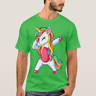 T-shirt Birthday Girl Cadeau Dabbing Unicorn Birthday Shir