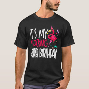 T-shirt Birthday Its My 33rd Flamingo Birthday