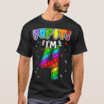 T-shirt Birthday Kids Pop It I am 4 years old 4th Birthday<br><div class="desc">Birthday Kids Pop It I am 4 years 4th Birthday Fidget</div>