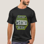 T-shirt  birthday month begin-01<br><div class="desc">Limited edition t-shirt!
Motivational T-shirt : Birthday T-shirt, 
100% printed in USA / Europe (EU)
Guaranteed and secure payment via : PayPal / Visa / MasterCard.</div>