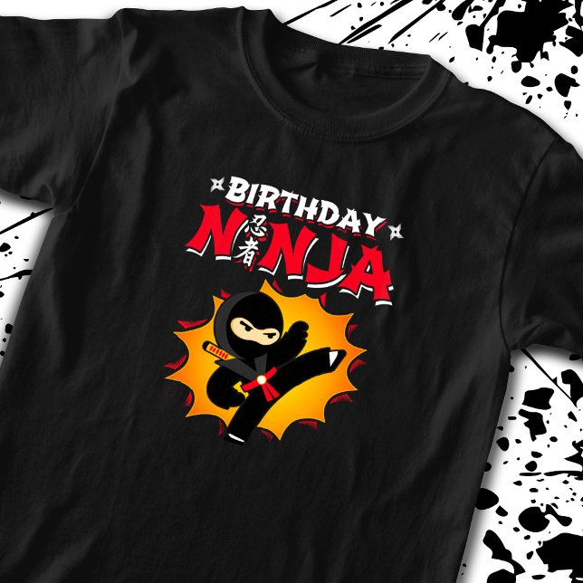 T-shirt Birthday Ninja Theme Party (Créateur téléchargé)