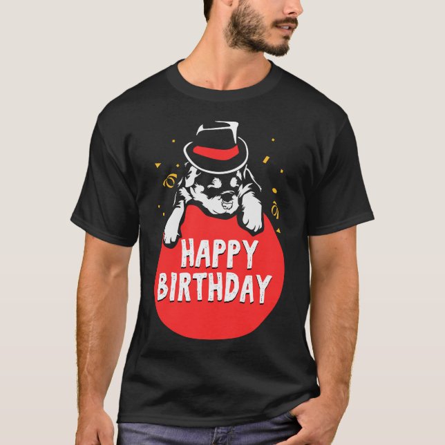 T-shirt Birthday Rottweiler (Devant)