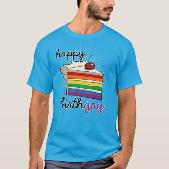 T-shirt Birthgay heureux (Devant)