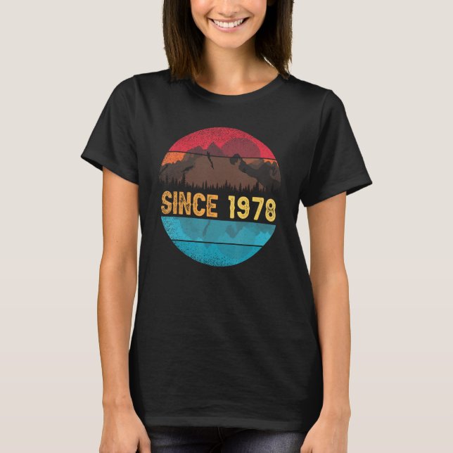 T-shirt Birthyear 1978 retro and vintage designed (Devant)