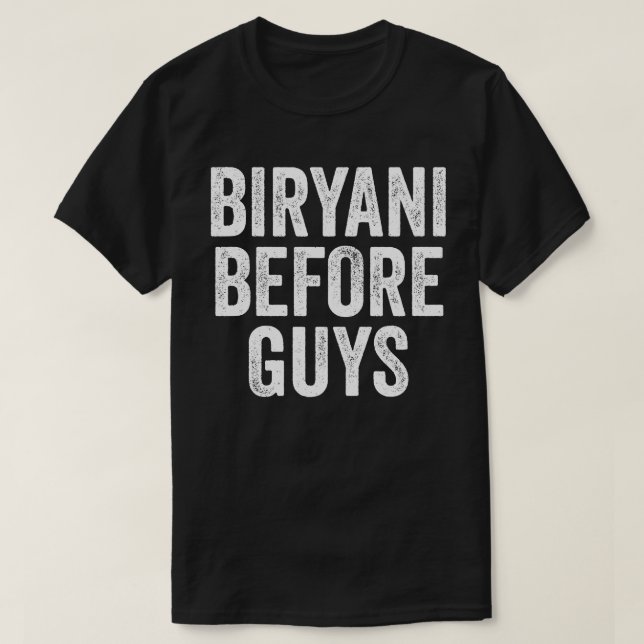 T-shirt Biryani avant les gars (Design devant)