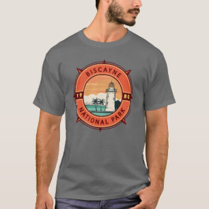 T-shirt Biscayne National Park Retro Compass Emblem