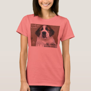 T-shirt Biscuit de chiot de St Bernard
