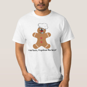 T-shirt Biscuit fâché de bonhomme en pain d'épice
