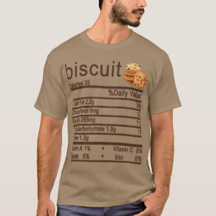 T-shirt biscuit Nutrition Facts Funny Thanksgiving