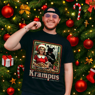 T-shirt Biscuit pour Krampus Joyeux Noël Krampus Horreur