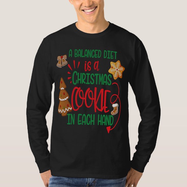 T-shirt Biscuits de Noël de Fetinista (Devant)