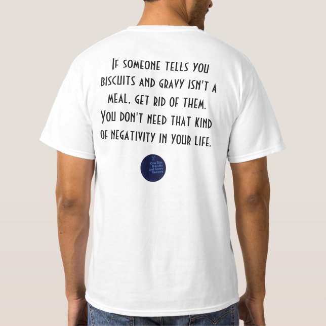 T-shirt Biscuits Et Gravures Sont Un Repas (Dos)