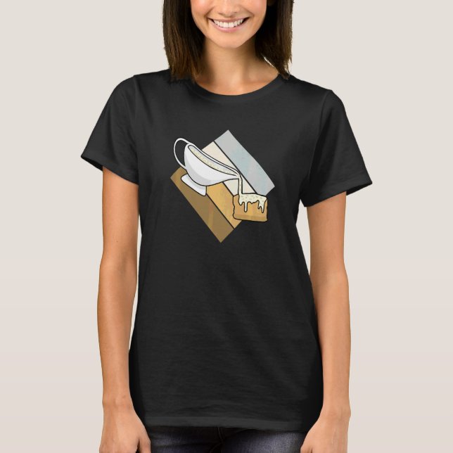 T-shirt Biscuits et sauce pour petit déjeuner (Devant)