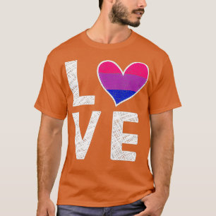 T-shirt Biseual Love LGBT Rainbow Biseual tenue Bi Pride