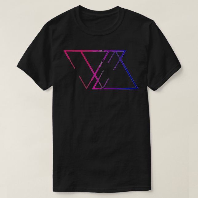 T-shirt Biseual pride merch bi pride biseual Zip (Design devant)