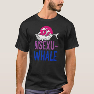 T-shirt Bisexu Whale Bisexual Ocean Mountain Bi Pride Aest