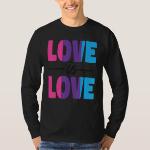 T-shirt Bisexual Bi Fierté Drapeau L'amour est l'amour