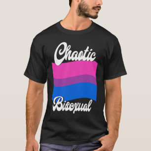 T-shirt Bisexual Bi Pride Drapeau Chaotique Bisexuel