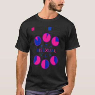 T-shirt Bisexual Bi Pride Drapeau Graphique À secteurs Att