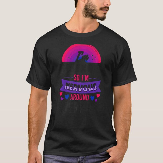 T-shirt Bisexual Bi Pride Drapeau Je suis Bisexuel Donc je (Devant)