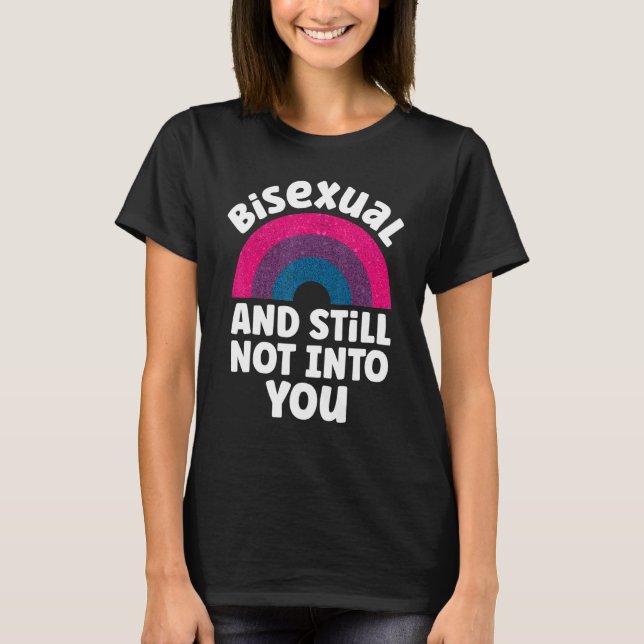 T-shirt Bisexual Bi Pride Drapeau Rainbow Bisexual Et Touj (Devant)
