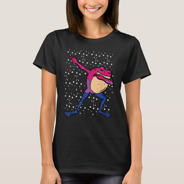T-shirt Bisexual Frog Dab Bi Pride Bisexualité Lgbt Boys G (Devant)