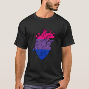 T-shirt Bisexual Heart Bi Pride Bisexual Pride LGBTQ Bisex