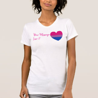 T-shirt Bisexual Not Phase Heart Custom Word Art