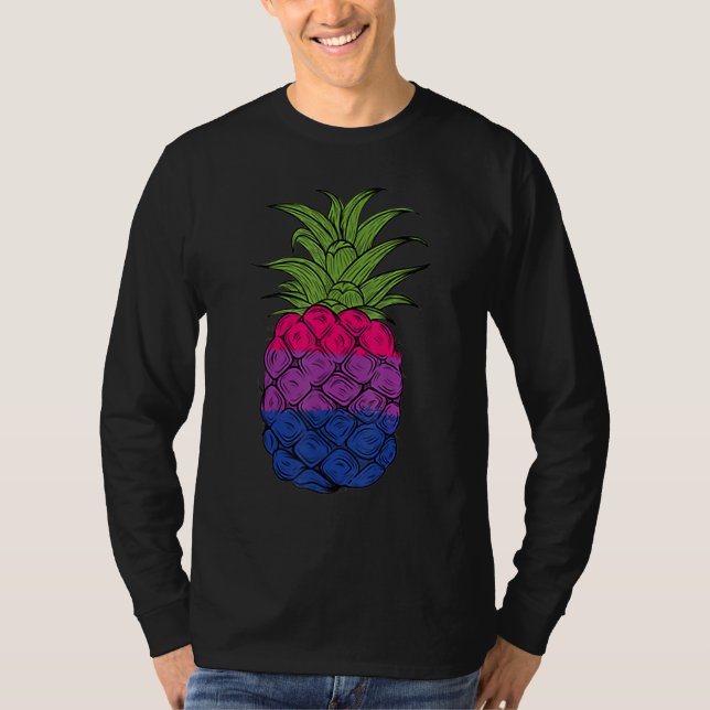 T-shirt Bisexual Pineapple Bi Pride LGBTQ Pineapple Pride (Devant)