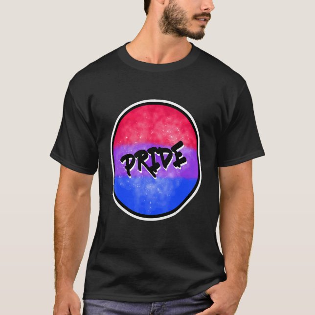 T-shirt Bisexual Pride Arc-en-ciel Bisexuel Drapeau Lgbt G (Devant)
