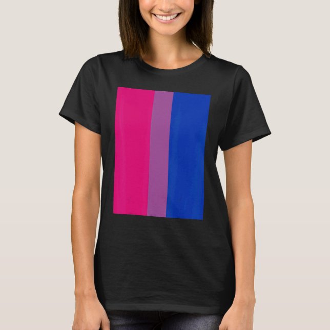 T-shirt Bisexual Pride Flag Rotated  For Bi People Who Lik (Devant)