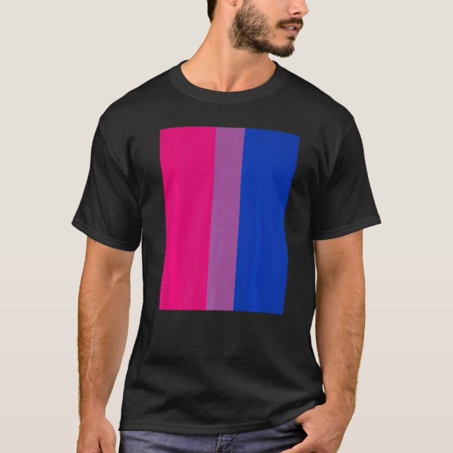 T-shirt Bisexual Pride Flag Rotated For Bi People Who Like (Devant)