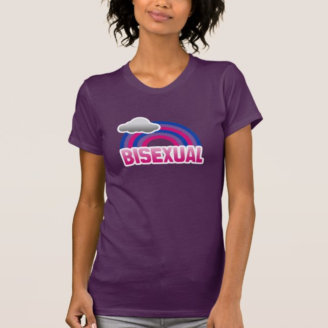 T-SHIRT BISEXUAL RAINBOW (Devant)
