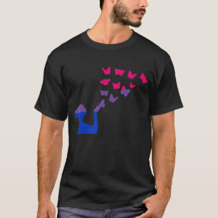 T-shirt Bisexualité bisexuelle Bi, Drapeau Bisexuel fémini
