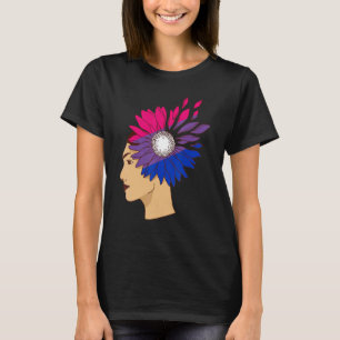 T-shirt Bisexualité Femme Tournesol Bisexuel Drapeau Bi Pr