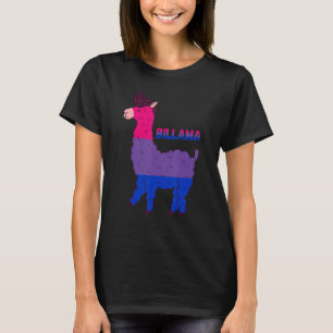 T-shirt Bisexualité Lama Drapeau Bisexuel Bi LGBTQ Bisexue