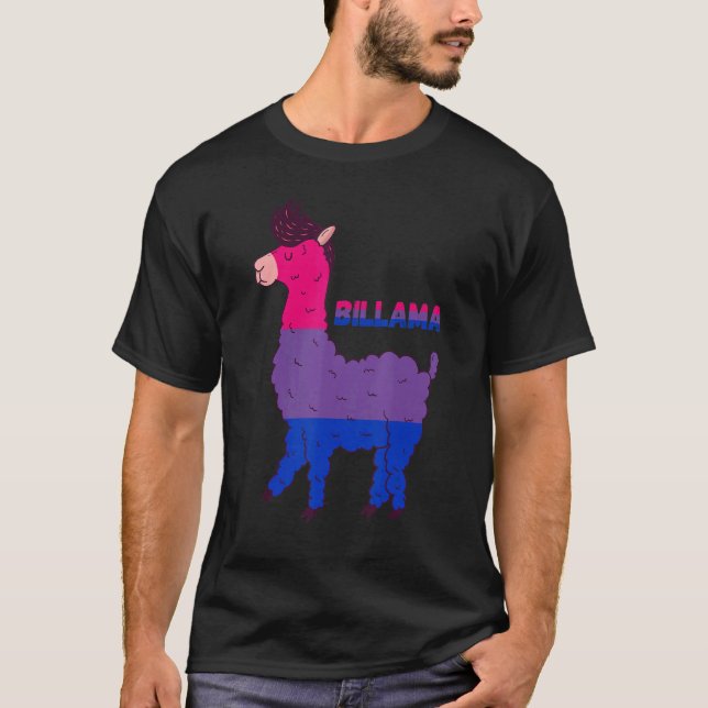 T-shirt Bisexuality Llama Bisexual Flag Bi LGBTQ Bisexual  (Devant)
