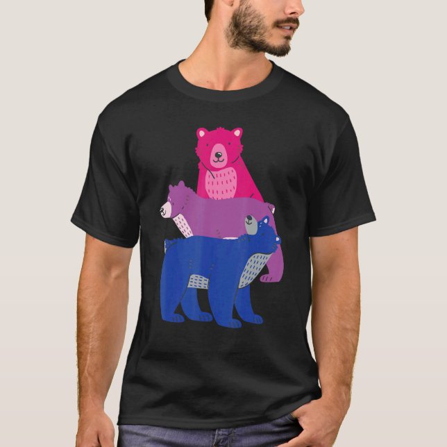 T-shirt Bisexuel Bears Bisexuel 1 (Devant)
